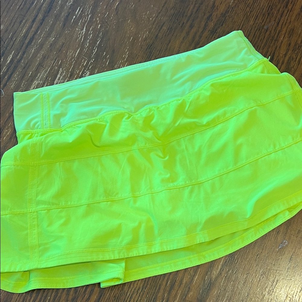 Highlighter Yellow Lululemon Skort